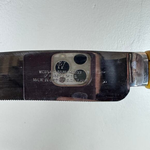 VTG Westall Richardson Sheffield England Carving Set 3 Bakelite Antler Handles - Picture 5 of 13